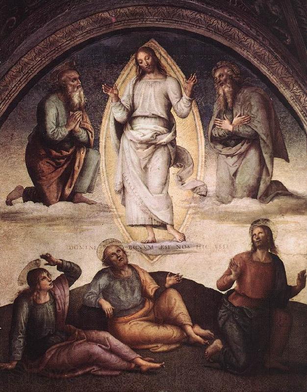 PERUGINO, Pietro The Transfiguration Spain oil painting art